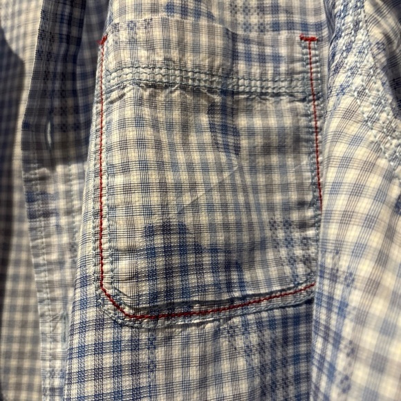 VINTAGE ITALIA TRADE C. 1958 MARK RESERVED STACK MENS XL SHIRT  UNIQUE PATTERN - Picture 5 of 15